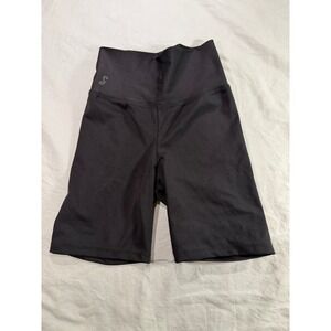 Soel Dancewear Kids Black High Waisted Biker Shorts Child Large Dance Neutral